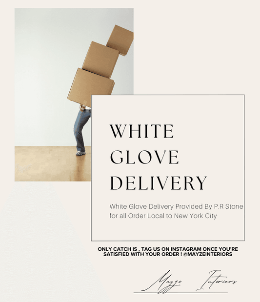 White Glove Delivery Table Size - Large